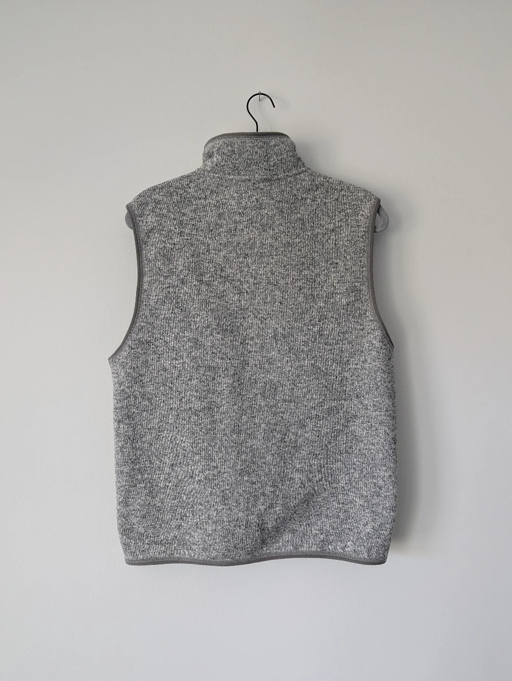 J. Crew Nordic Vest in Polartec Sweater Fleece Gray Zip Up